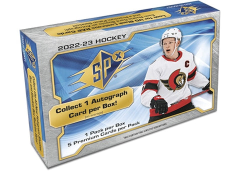 2022-23 Upper Deck SPx Hockey Hobby Box