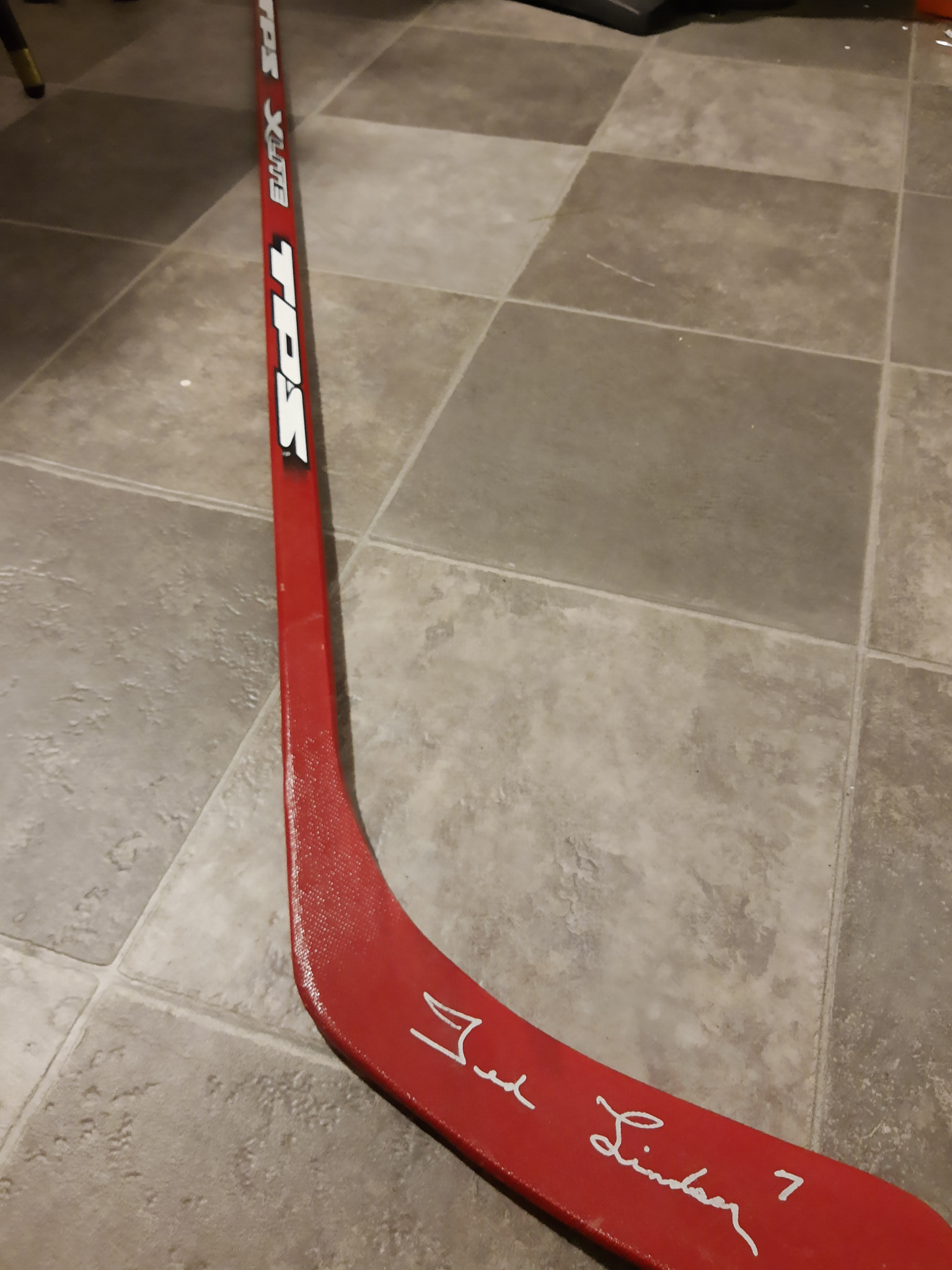 Ted Lindsay Autographed Hockey Stick