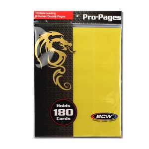 BCW Pro Sideload Dex Pages 10 Pack - YELLOW