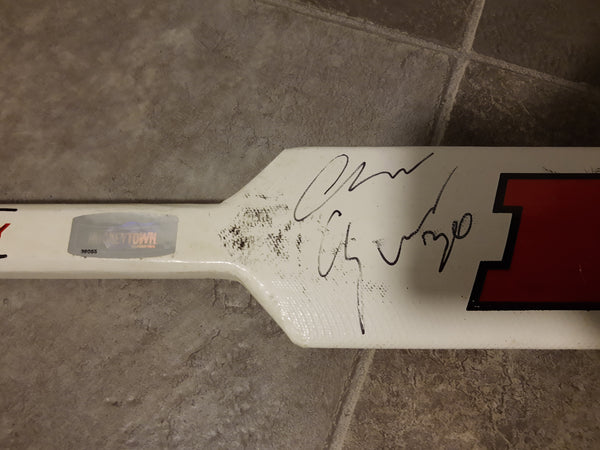 Chris Osgood Autographed Game Used Hockey Stick