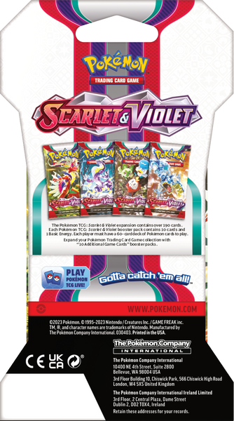 Scarlet & Violet Sleeved Booster Pack - Pokémon TCG