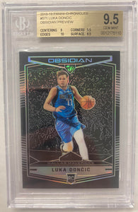 2019 Panini Chronicles Luka Doncic Obsidian Preview Rookie #571 BGS GEM MINT 9.5