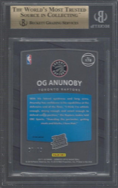 2017-18 Donruss Optic OG Anunoby Rated Rookie Pink Velocity 07/79 #178 BGS GEM MINT 9.5