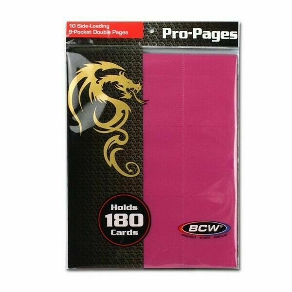 BCW Pro Sideload Dex Pages 10 Pack - PINK