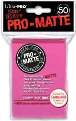 Ultra Pro Non-Glare PRO-Matte Pink Deck Protector Sleeves