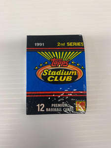 1991 Topps Stadium Club Series 2 Pack Baseball